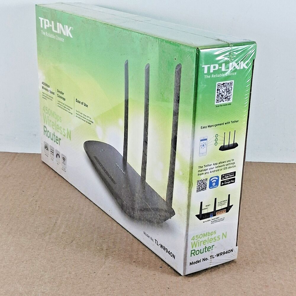 NEW TP-Link N450 Wi-Fi Router-Wireless Internet Router TL-WR940N - Picture 3 of 6